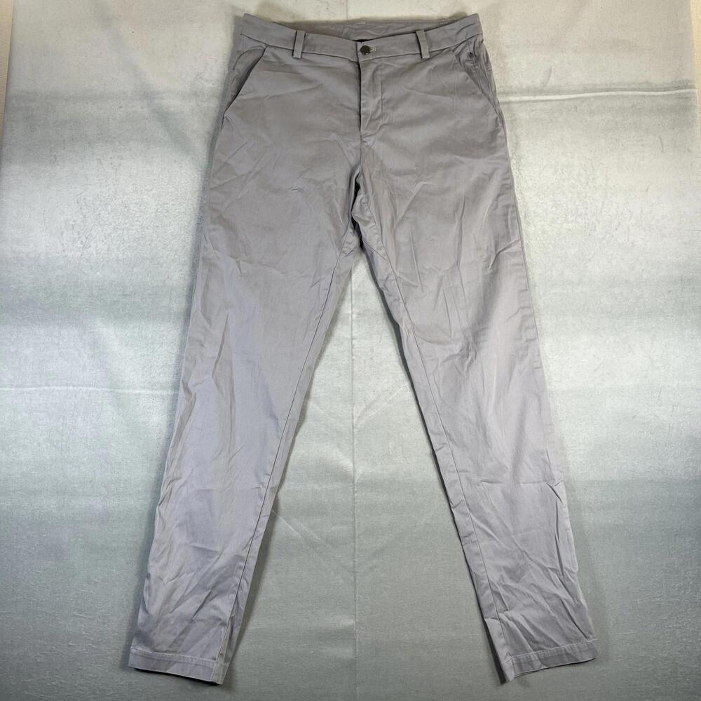 Lululemon Commission Pant Classic Mens 32 Gray Chino Tapered LM5440SE